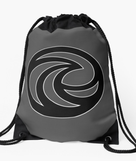 Drawstring Gym Bag - Core Series Black